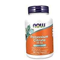 Supplements, Potassium Citrate 99 mg, Supports Electrolyte Balance and Normal pH, Essential Mineral, 180 Veg Capsules 01…