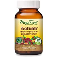 MegaFood Blood Builder - Iron Supplement for Energy Support with Vitamin B12 and Folic Acid - No Nausea or Constipation…