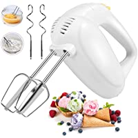 2022 Hand Mixer Electric, 5 Speeds Selection Portable Handheld Kitchen Whisk, Lightweight Powerful Handheld Electric…