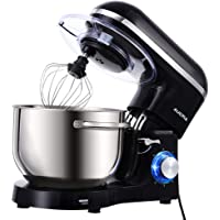Dash Stand Mixer (Electric Mixer for Everyday Use): 6 Speed Stand Mixer with 3 Quart Stainless Steel Mixing Bowl, Dough…