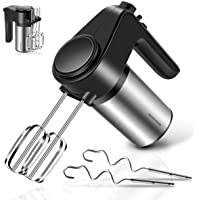 REDMOND Hand Mixer, 6-Speed Electric Hand Mixer with Turbo Stainless Steel Hand Mixer Electric Handheld Kitchen Mixer…