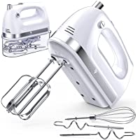 Hand Mixer Electric, 400W Ultra Power Kitchen Mixer Handheld Mixer With 2x5 Speed (Turbo Boost & Automatic Speed…