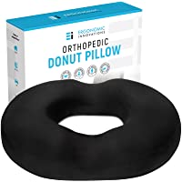 Donut Pillow Tailbone Hemorrhoid Cushion: Donut Seat Cushion Pain Relief for Hemorrhoids, Sores, Prostate, Coccyx…