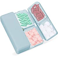 FYY Daily Pill Organizer, 7 Compartments Portable Pill Case Travel Pill Organizer,[Folding Design]Pill Box for Purse…
