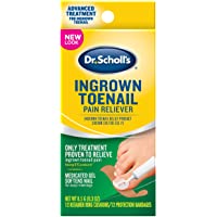 Dr. Scholl's Ingrown Toenail Pain Reliever, 0.3oz / Medicated Gel Softens Nails for Easy Trimming and Foam Ring and…