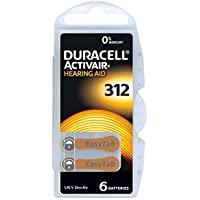Duracell Hearing Aid Batteries Size 312, 60 Count (Pack of 1) batteries
