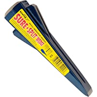 Estwing Sure Split Wedge - 5-Pound Wood Splitting Tool with Forged Steel Construction & 1-7/8" Cutting Edge - E-5 , Blue