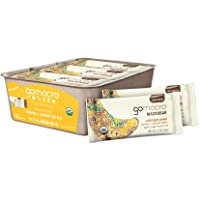 GoMacro MacroBar Organic Vegan Protein Bars - Banana + Almond Butter (2.3 Ounce Bars, 12 Count)