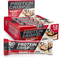 BSN Protein Bars - Protein Crisp Bar by Syntha-6, Whey Protein, 20g of Protein, Gluten Free, Low Sugar, Cold Stone…