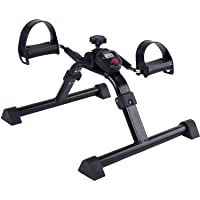 Vaunn Medical Under Desk Bike Pedal Exerciser with Electronic Display for Legs and Arms Workout (Fully Assembled Folding…