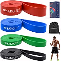 WSAKOUE Pull Up Assistance Bands, Resistance Bands Set for Men & Women, Exercise Bands Workout Bands for Working Out…