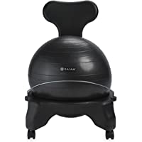 Gaiam Classic Balance Ball Chair – Exercise Stability Yoga Ball Premium Ergonomic Chair for Home and Office Desk with…