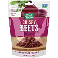 Fresh Gourmet Crispy Balsamic Beets | 3.5 Ounce, Pack of 12 | Low Carb | Crunchy Snack and Salad Topper