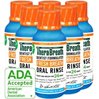 TheraBreath Fresh Breath Dentist Formulated 24-Hour Oral Rinse, Icy Mint, 3 Ounce (Pack of 6)