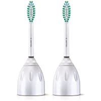 Philips Sonicare Genuine E-Series Replacement Toothbrush Heads, 2 Brush Heads, White, Frustration Free Packaging, HX7022…