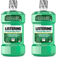 Listerine Freshburst Antiseptic Mouthwash with Germ-Killing Oral Care Formula to Fight Bad Breath, Plaque and Gingivitis…