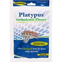Platypus Orthodontic Flossers for Braces - Dental Floss Picks for Braces, Fits Under Arch Wire, Will Not Damage Braces…