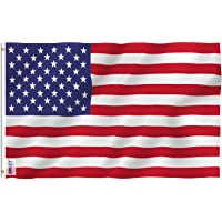 Anley Fly Breeze 3x5 Foot American US Flag - Vivid Color and UV Fade Resistant - Canvas Header and Double Stitched - USA…