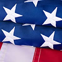 VIPPER American Flag 1x1.5 FT Outdoor - USA Heavy duty Nylon US Flags with Embroidered Stars, Sewn Stripes and Brass…