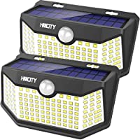 HMCITY Solar Lights Outdoor 120 LED with Lights Reflector and 3 Lighting Modes, Motion Sensor Security Lights,IP65…