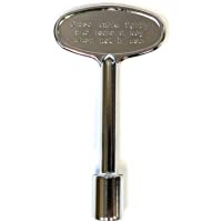 Midwest Hearth Universal Valve Key for Gas Fire Pits and Fireplaces - Polished Chrome (3-Inch)