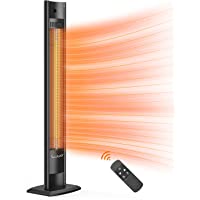 Patio Heater, Infrared Heater with Remote, 1500W/750W Outdoor Space Heater with 24H Timer, IPX5 Waterproof Radiant…