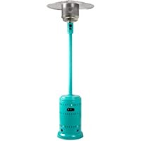 Amazon Basics 46,000 BTU Outdoor Propane Patio Heater with Wheels, Commercial & Residential - Bahama Blue