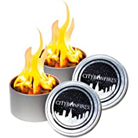 2 Pack of City Bonfires ($18.99 Each) | Portable Fire Pit | Compact and Lightweight | 3-5 Hours of Burn Time | No Wood…