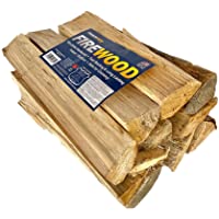 Timbertote 0.75 Cubic Feet Natural Hardwood Mix Fire Log Wood Wintertime Firewood Bundle for Home Fireplaces, Campfires…