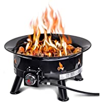 Outland Living Firebowl 883 Mega Outdoor Propane Gas Fire Pit with UV and Weather Resistant Durable Cover, 24-Inch…