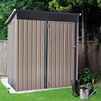 U-MAX 5' x 3' Outdoor Metal Storage Shed, Steel Garden Shed with Single Lockable Door, Tool Storage Shed for Backyard…
