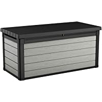 Keter Denali 150 Gallon Resin Large Deck Box-Organization and Storage for Patio Furniture, Outdoor Cushions, Garden…