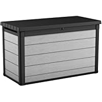 Keter Denali 200 Gallon Resin Large Deck Box-Organization and Storage for Patio Furniture, Outdoor Cushions, Garden…