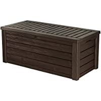 Keter Westwood 150 Gallon Resin Large Deck Box-Organization and Storage for Patio Furniture, Outdoor Cushions, Garden…