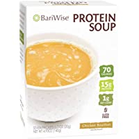 BariWise High Protein Soup Mix, Chicken Bouillon - Low Calorie, Fat Free, 15g Protein (7ct)