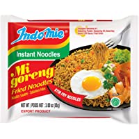 Indomie Mi Goreng Instant Stir Fry Noodles, Halal Certified, Original Flavor (Pack of 30), 90 Ounce