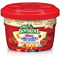 Chef Boyardee Mini-Bites Spaghetti Rings & Meatballs, Mini ABC’s & 123’s with Meatballs, 7.5 ounce, pack of 12