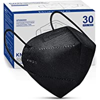 Boncare KN95 Face Mask 30 PCs, 5-Layer Black Face Mask for Men & Women Filter Efficiency=95%, Breathable and Comfortable