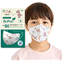 [20 Pack] Dr.Puri New Micro-Dust Protection Kids Face Premium Mask (KF80) Dinosaur Printed