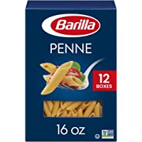 BARILLA Blue Box Penne Pasta, 16 oz. Box (Pack of 12), 8 Servings per Box - Non-GMO Pasta Made with Durum Wheat Semolina…
