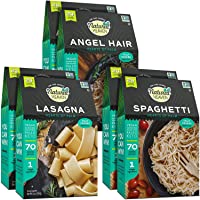 Natural Heaven Hearts of Palm Pasta Sampler | Spaghetti, Lasagna, Angel Hair | Gluten-Free | 4g of Carbs | Keto | Paleo…