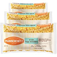 Manischewitz Wide Egg Noodles 12oz (3 Pack) | Homestyle Taste & Texture, Premium Enriched, Low Sodium, No Preservatives