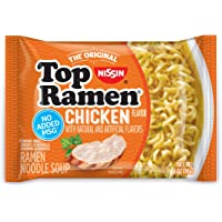 Nissin Top Ramen Noodle Soup, Chicken, 3 Ounce (Pack of 24)