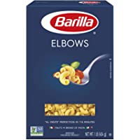BARILLA Blue Box Elbows Pasta, 16 oz. Box (Pack of 16), 8 Servings per Box - Non-GMO Pasta Made with Durum Wheat…