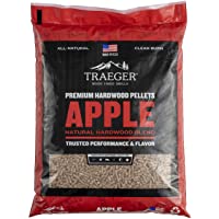 Traeger Grills Apple 100% All-Natural Hardwood Pellets for Grill, Smoke, Bake, Roast, Braise and BBQ, 20 lb. Bag