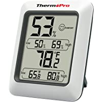 ThermoPro TP50 Digital Hygrometer Indoor Thermometer Room Thermometer and Humidity Gauge with Temperature Humidity…