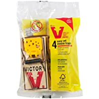 Victor 100061105 TRAP-4/PACK Easy Set Mouse Trap (4 Pack)