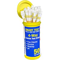 Poolmaster 22211 Smart Test 4-Way Pool and Spa Test Strips - 50ct