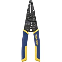 IRWIN Vise-Grip Wire Stripping Tool / Wire Cutter, 8-Inch (2078309), Multicolor