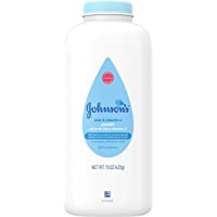 Johnson's Baby Powder, Naturally Derived Cornstarch with Aloe & Vitamin E for Delicate Skin, Hypoallergenic and Free of…